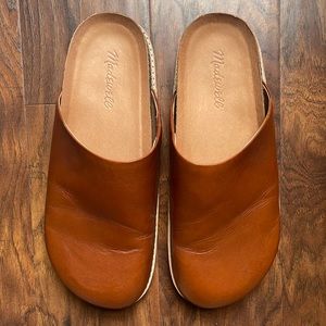 Madewell Brown Leather Clogs